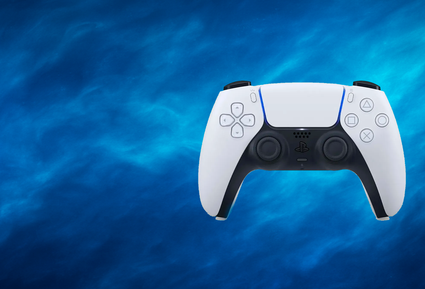 Controle Playstation 5 sem fio Dualsense Ps5 Cor Branco/Preto